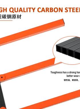 架橙色柴火架BQZ壁挂式金属架分层挂式悬仓置物库木板储物架车库