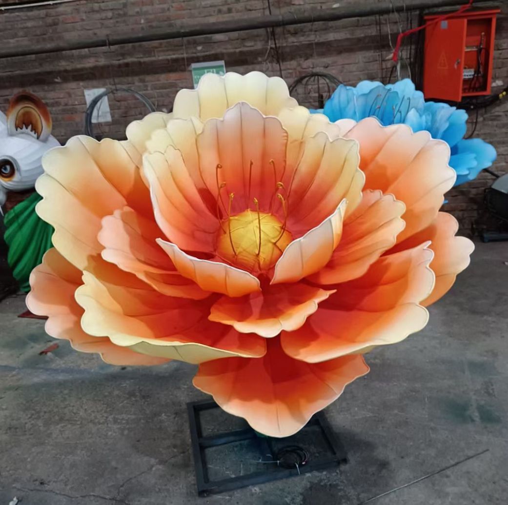 自贡郁金香花灯网红打卡亮化