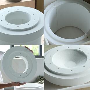 陶瓷纤维高设备密在封壳硅酸铝管式炉温外壳管道963保温管套线设