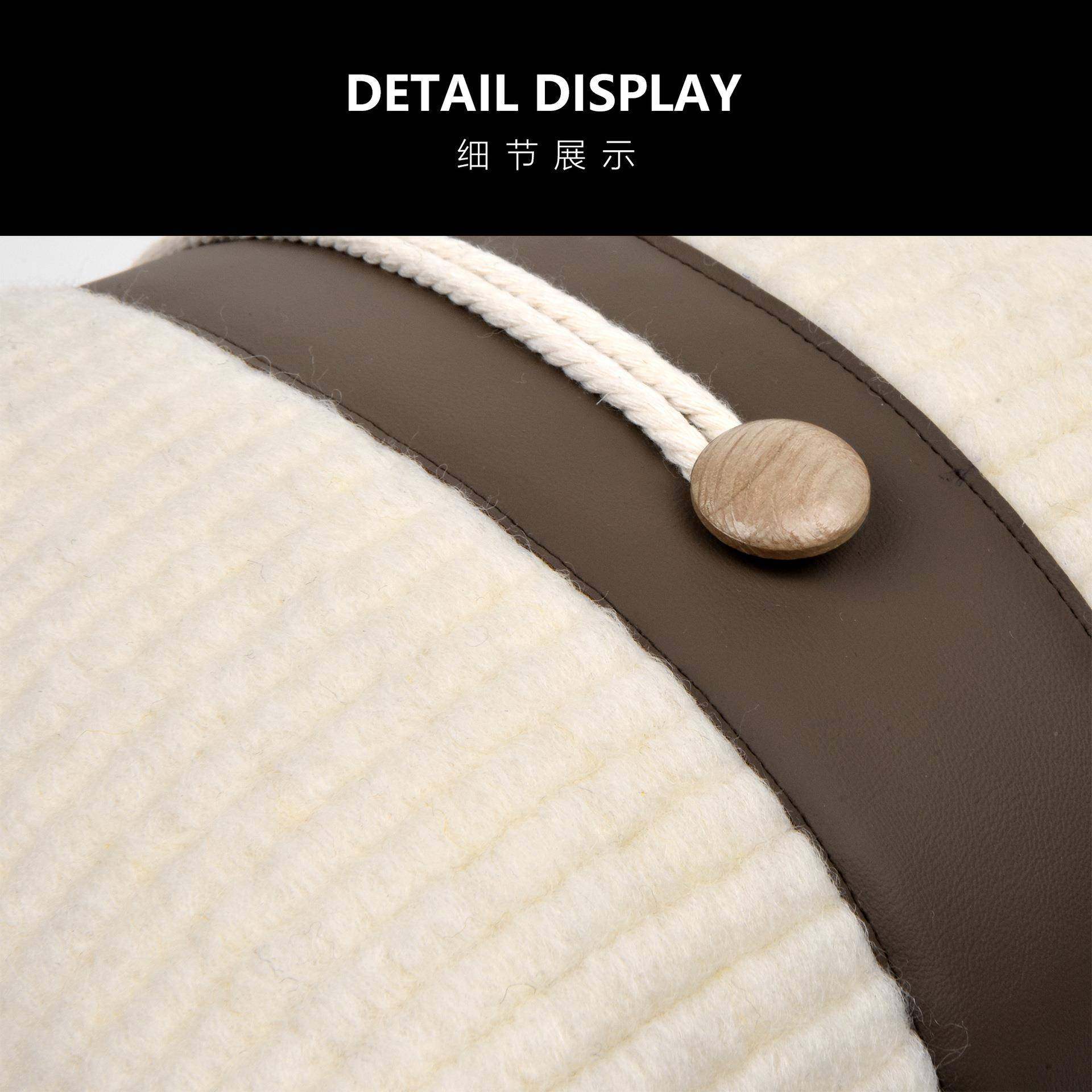 高档现代板抱枕沙L220212_发客米色条厅纹羊毛皮革长枕腰间枕床头,居家布艺,抱枕被,淘宝优惠券,粉丝福利购,淘宝优惠卷