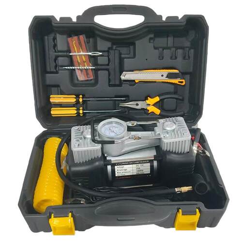 车载充气泵双停150W打气泵缸80缸车小轿车多功77368汽能自动充高