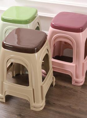 410-个装特家厚光面塑料凳餐用加厚EEU桌凳高板凳成人结实防滑熟