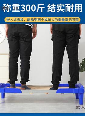 幼儿园宝宝儿麦童早教单人床叠叠塑料木托管小床床午板休93961睡