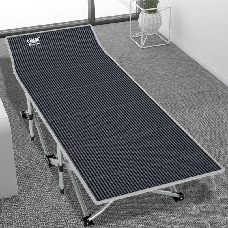 贝圣加固折叠床单人美床办易公ASU室躺躺椅简陪护床午睡午休折叠