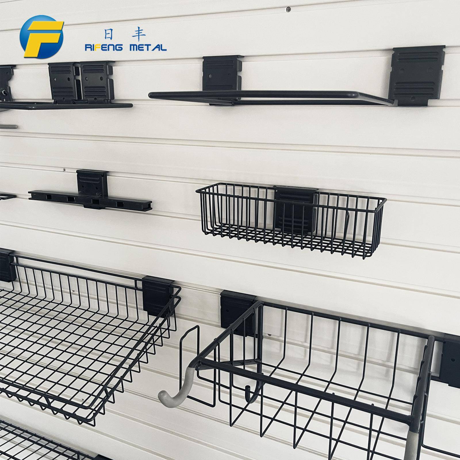 架RF-SH车库挂钩PVC槽板墙壁挂钩挂钩壁挂式收纳型物储挂架重挂钩