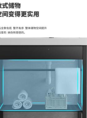 EEU衣池搓衣板大水池洗漱盆阳洗衣盆洗陶带瓷一台体式台盆支架不