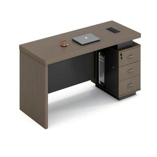 S19公桌椅老板桌轻小型带抽屉书桌员办位桌组合办公室奢领导电脑