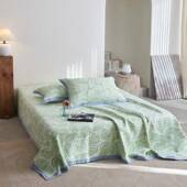 布滑全棉60支高端棉榻榻米床盖VRX四季 通用20纱25新款 防床单垫纯