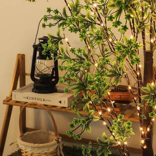 水草花树灯铜庭院线场家VUK居装饰圣诞派对发景光树氛围铜线发光