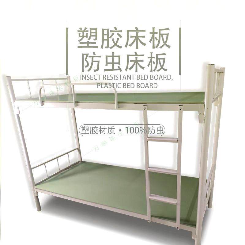 工A塑胶床厂宿舍铁铁架床防虫防潮PV塑料床板床用塑胶透气C胶床熟