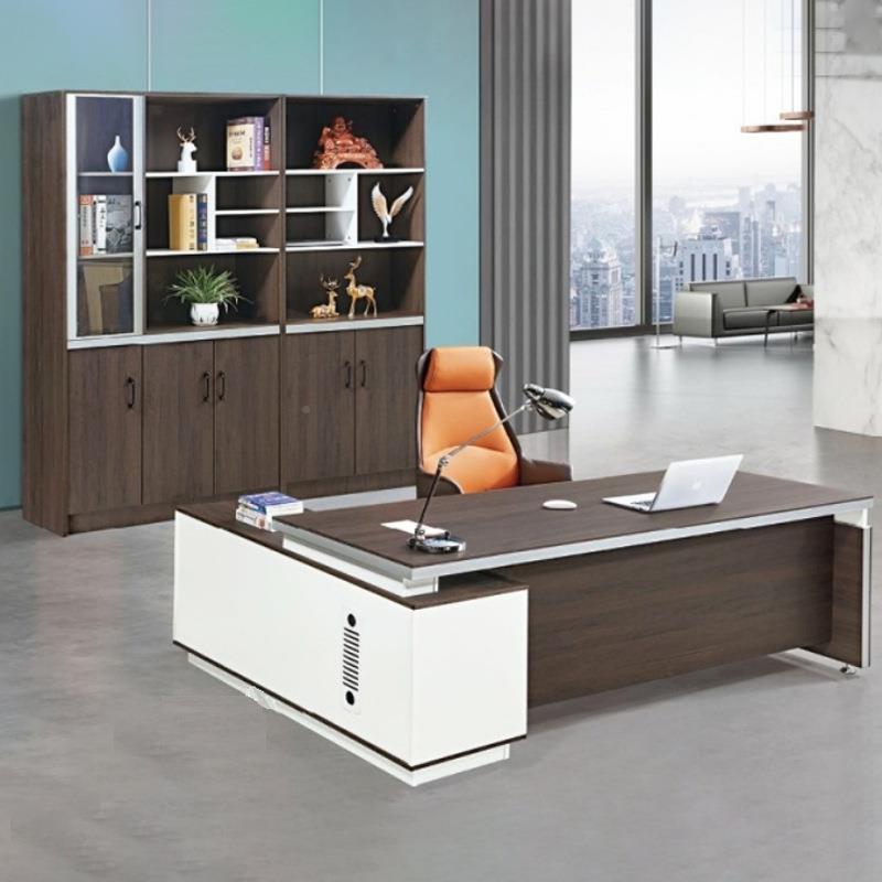 老板式桌办公桌椅合总裁桌经理主管桌大组班办VKM公家具板办公家