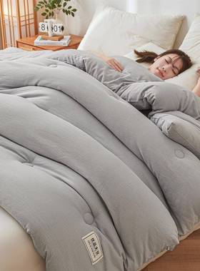 大PIO豆纤维被子冬被厚保暖棉被225新四款宿舍单人春加0秋被芯季