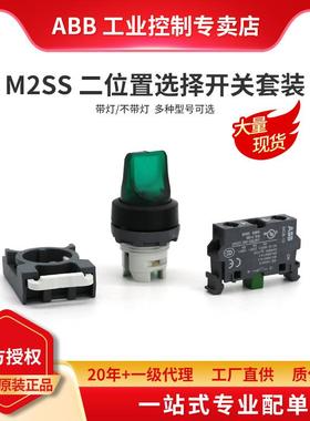 ABBM2SS二位置选择开关套装带灯M2SS2-42G-10;10060183
