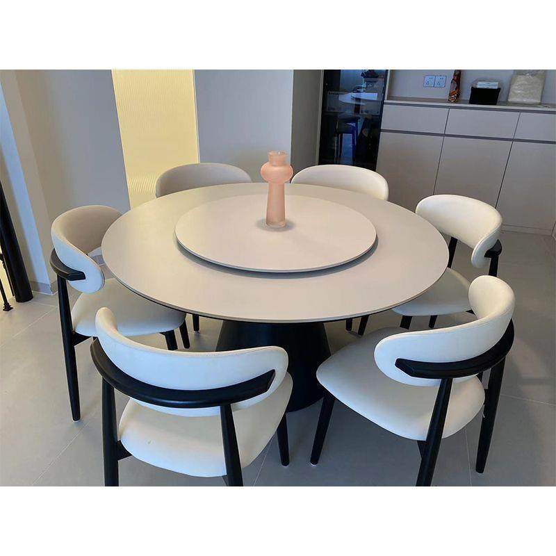 法式中古风岩板圆形餐桌椅组合小户型意式白色现代简约带转盘桌子,纺织面料/辅料/配套,纺织机械配件,淘宝优惠券,粉丝福利购,淘宝优惠卷