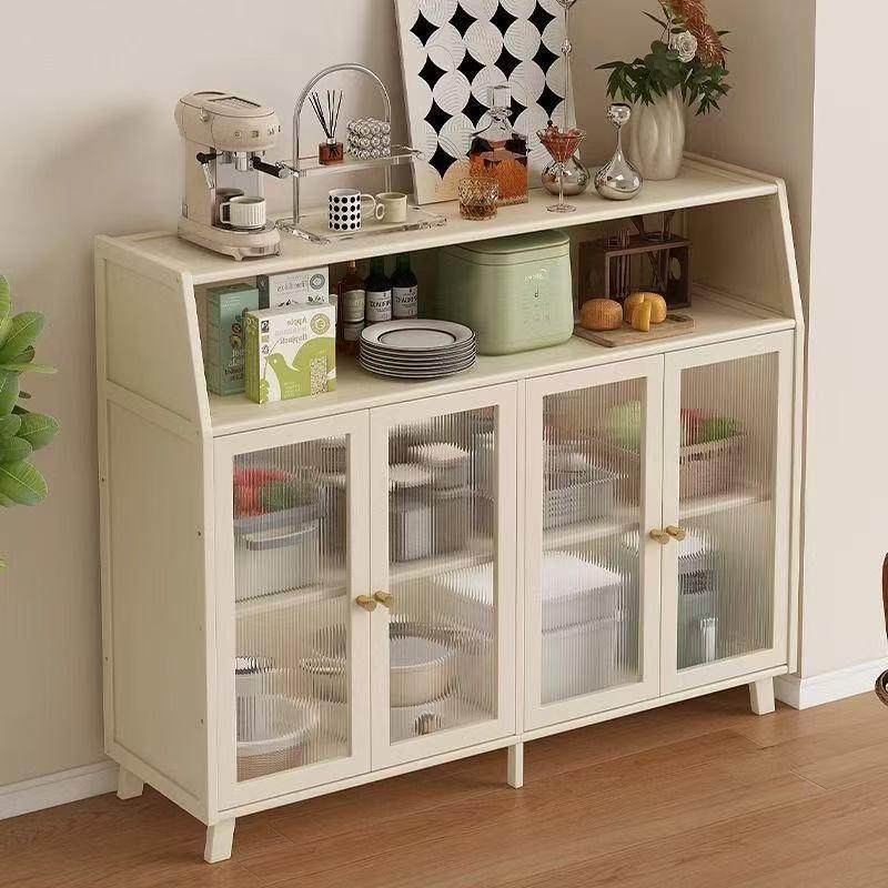 家用收纳靠墙茶水柜奶油风餐边柜家用厨房橱柜非实木新款客厅边柜,纺织面料/辅料/配套,纺织机械配件,淘宝优惠券,粉丝福利购,淘宝优惠卷