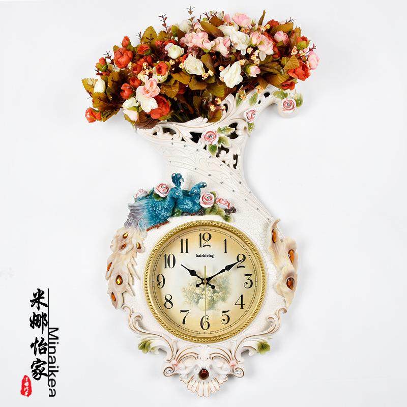 现代创意时尚客厅挂钟静音简约大号挂表卧室钟韩式挂表钟表