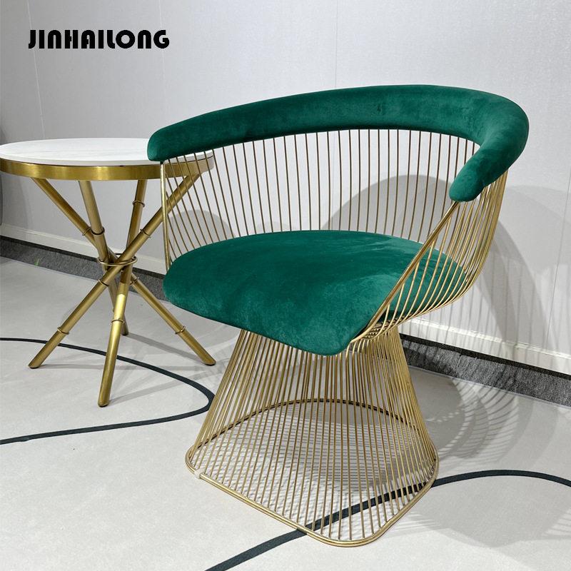 轻奢现代极简家用休闲椅 商用家用沙发椅 高端酒店大堂接待椅子