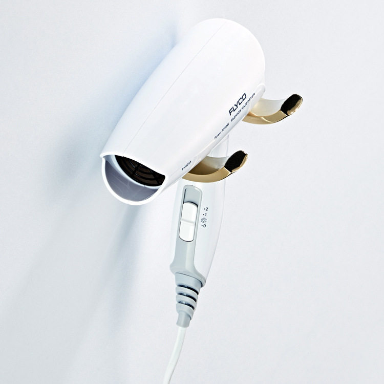 方舟系列新款电风筒收纳支架锆金色黄铜材质简约式墙壁挂吹风机架