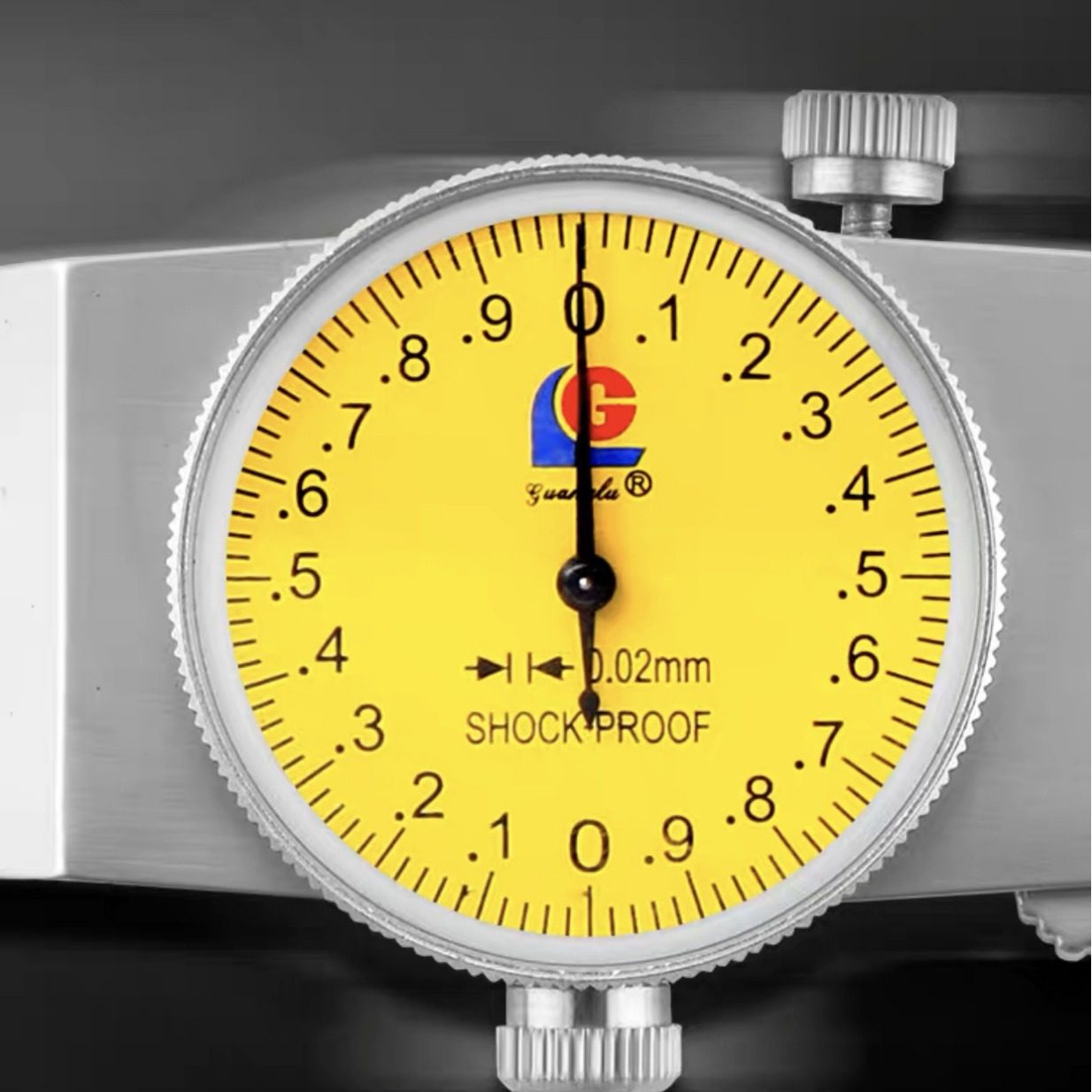 广陆卡尺高精度配件表头0-150工业级不锈钢广陆带表卡尺