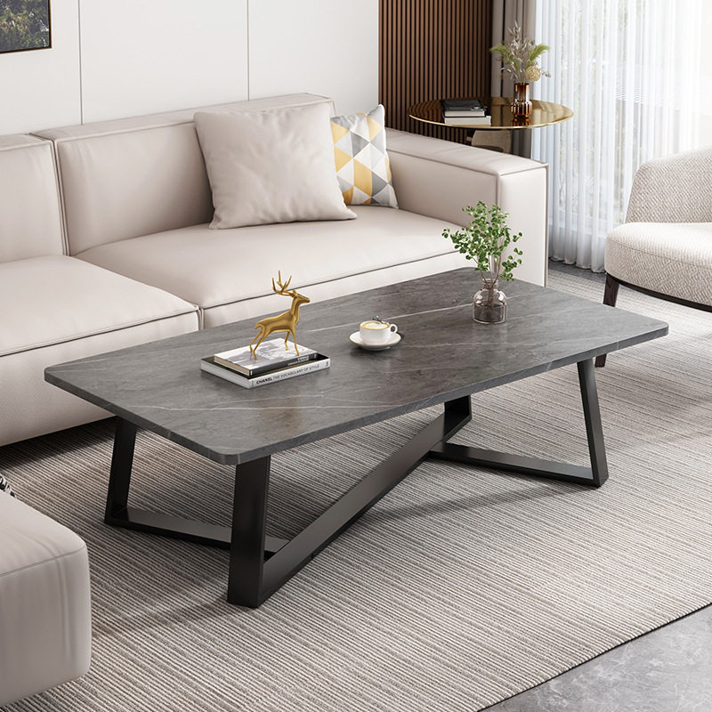 批发岩板茶几客厅家用新款简约小户型小桌子意式轻奢办公室泡茶桌