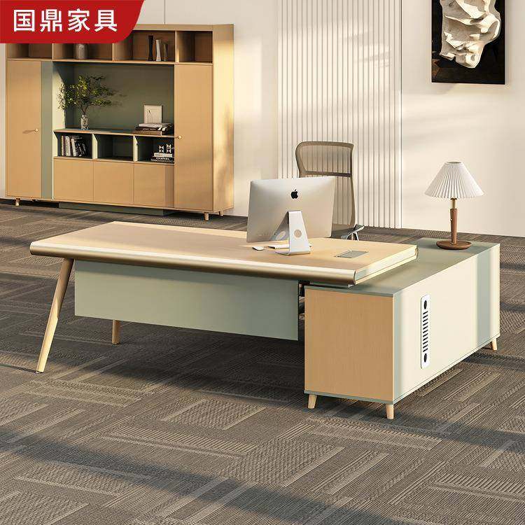 老板办公桌简约现代单人主管桌总经理北欧办公室家具电脑桌椅组合