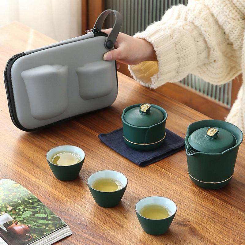 旅行茶具套装随身户外轻便泡茶壶快客杯小套装备一壶三杯雕刻logo,农用物资,其他肥料,淘宝优惠券,粉丝福利购,淘宝优惠卷