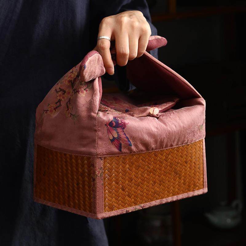 木复古香云纱竹编布艺茶事包茶具收纳包手工茶器收纳茶杯袋,畜牧/养殖物资,畜牧/养殖器械,淘宝优惠券,粉丝福利购,淘宝优惠卷