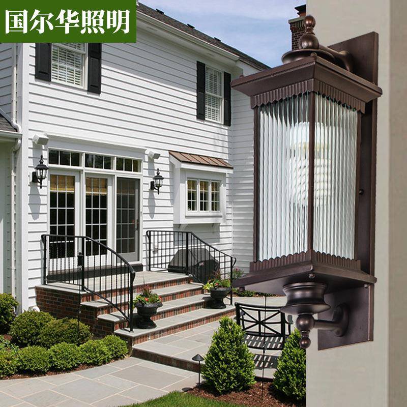 一件起批压铸铝壁灯欧式复古户外铝材型工程景观壁灯