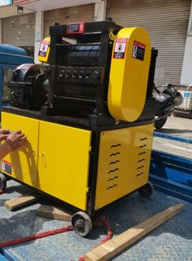 HT5-12型废旧钢筋调直机操作简单使用方便建筑用螺纹钢拉直机