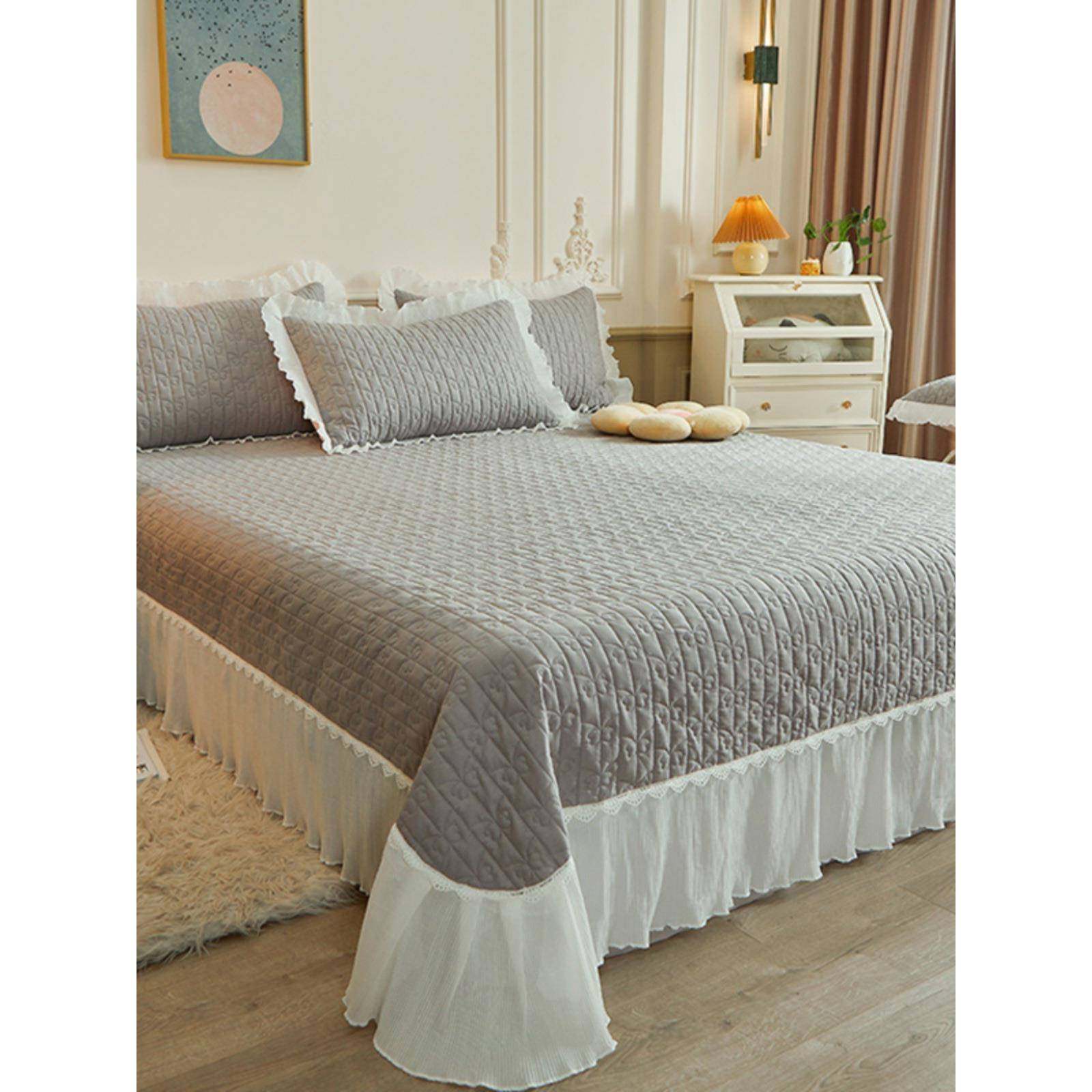 OF9D纯棉绗缝夹棉床盖单件全棉布料加厚床单三件套榻榻米纯色四季,智能设备,其他智能设备,淘宝优惠券,粉丝福利购,淘宝优惠卷