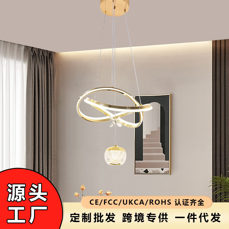 新款现代轻奢客厅吊灯网红餐厅灯具卧室书吧台灯饰中山厂家批发