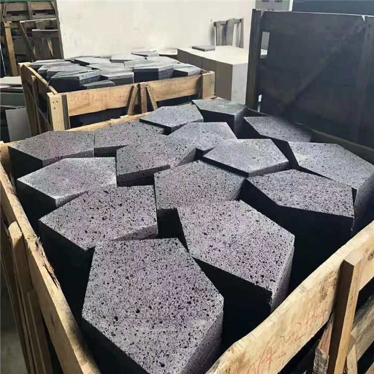 火山石板火山岩板红色火山岩规则板不规则板
