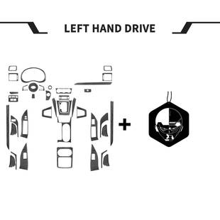 饰贴汽车内饰改装 装 配件 18斯巴鲁森林人碳纤维中控套装 适用于13