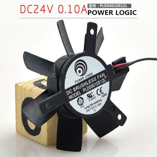 动力PLD05010S12L直径4.6CM孔距3.9CM12V2线超静音显卡风扇