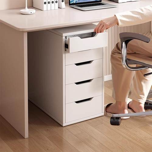 办公柜桌下抽屉柜办公室木质收纳柜书桌桌边储物柜矮柜办公文件柜