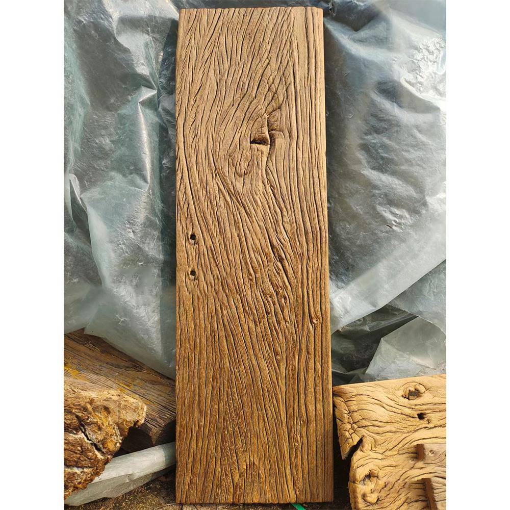 老榆木门板实木吧台板风化大板桌复古怀旧茶桌茶台原木旧木板定制