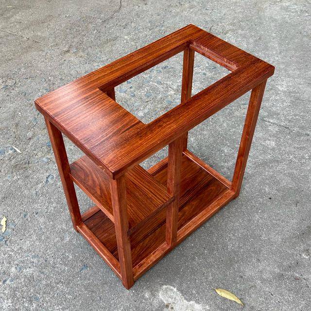 精美实木茶水柜经济简约乌金花梨茶室柜子泡茶边几茶几烧水置物架