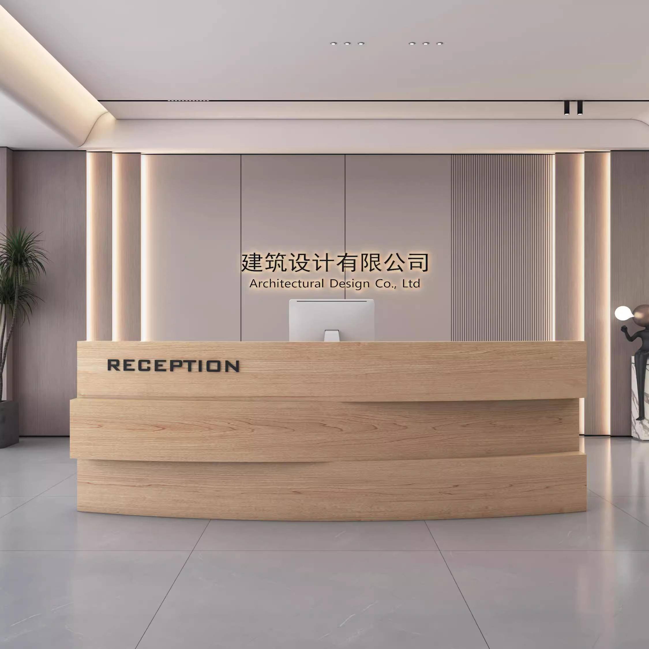 工业风前台桌吧台餐厅服装店柜台培训机构接待台美容院收银台定制