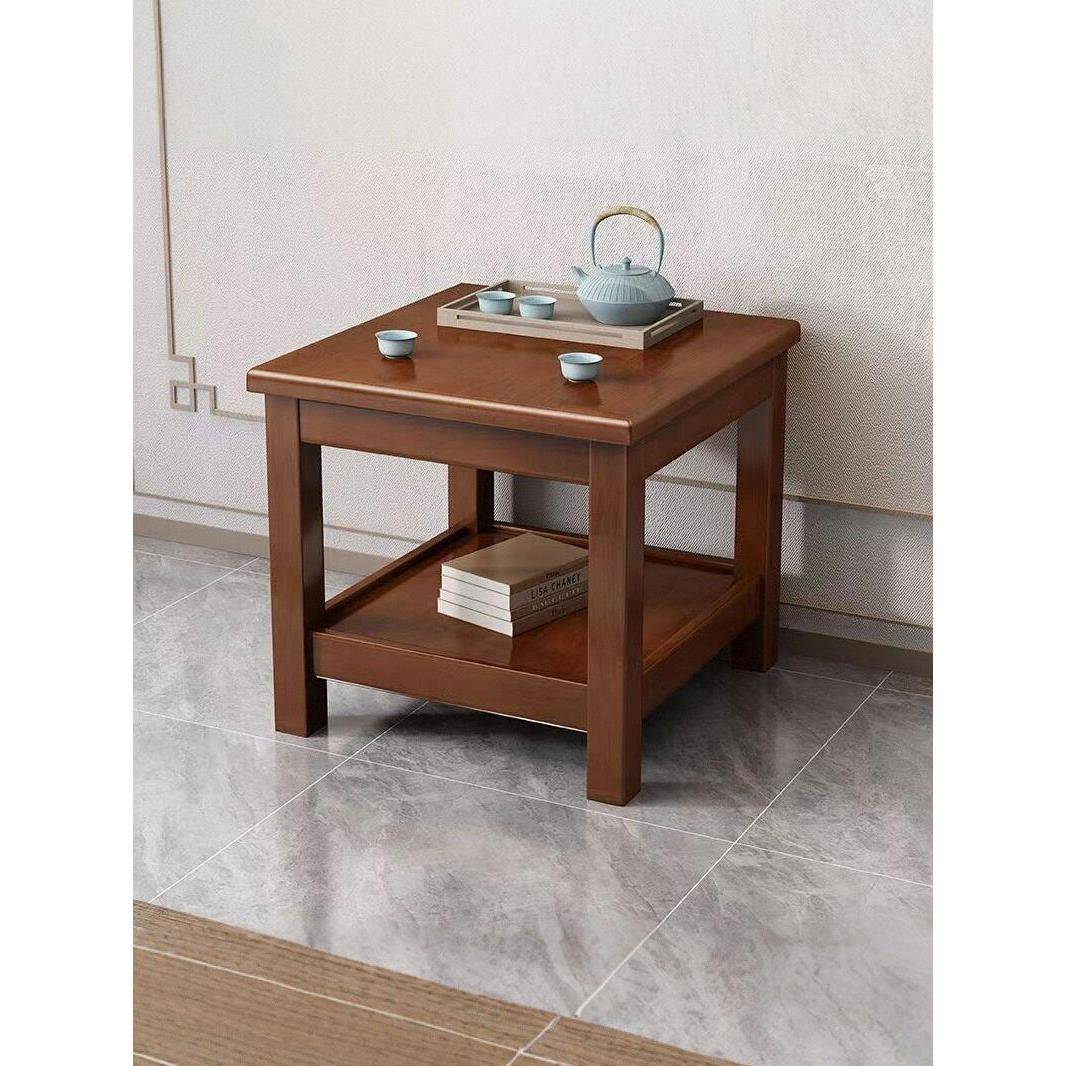 老式小方桌正方形木桌客厅家用60x60沙发边桌实木茶桌茶几小桌子