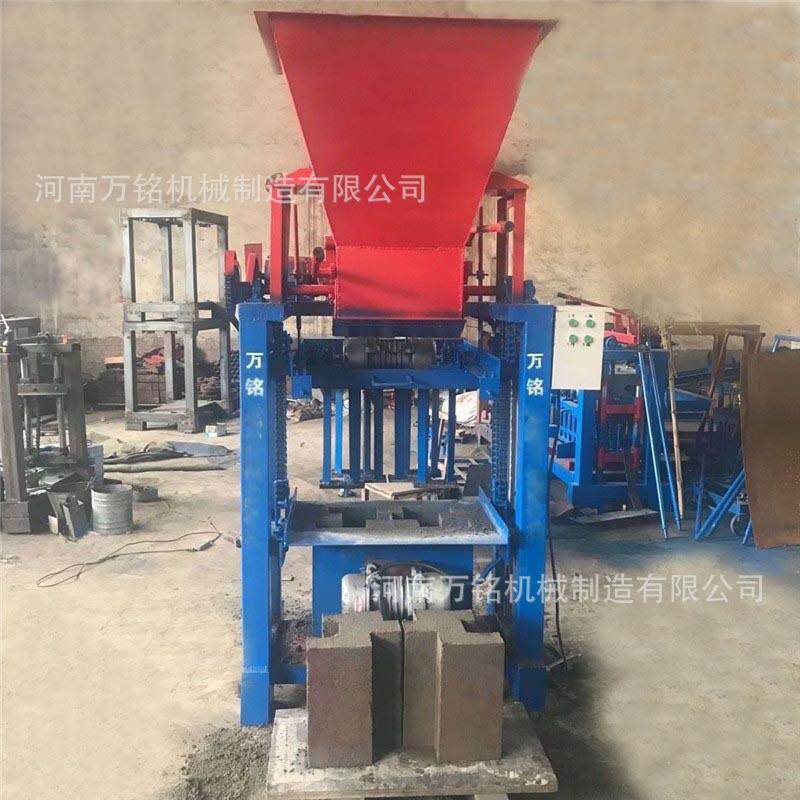 山东河道护坡干砌挡土墙砖机4-35C液压全自动小型挡土墙砖机设备