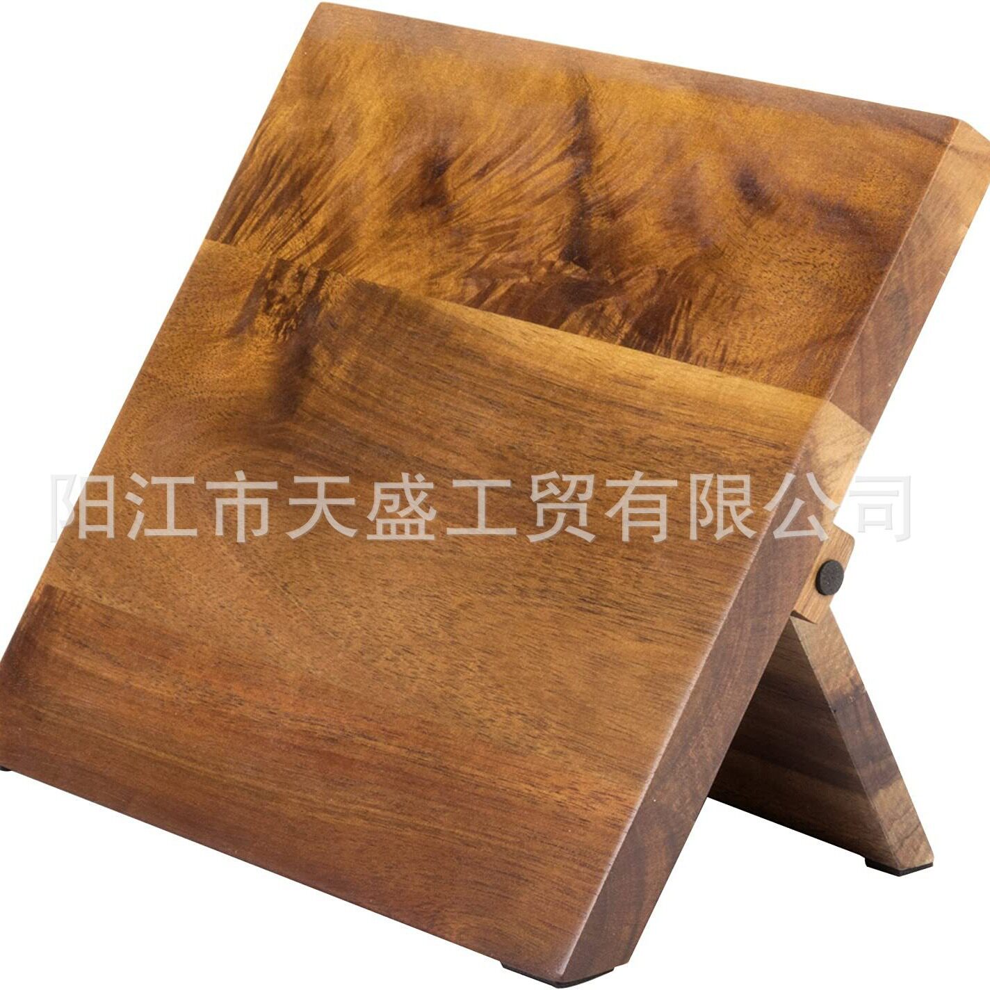 相思木磁吸刀座实木台式磁性刀架厨房家用强磁置物架折叠座不含刀