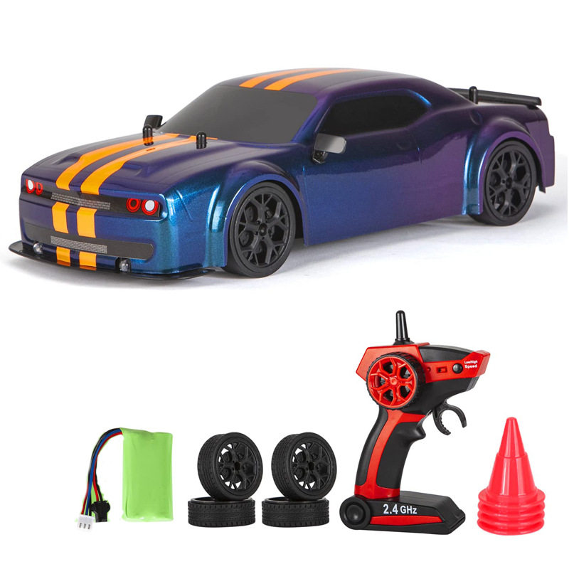 亚马逊新款rc cars遥控车漂移赛车跑车带灯1:14平跑儿童汽车玩具