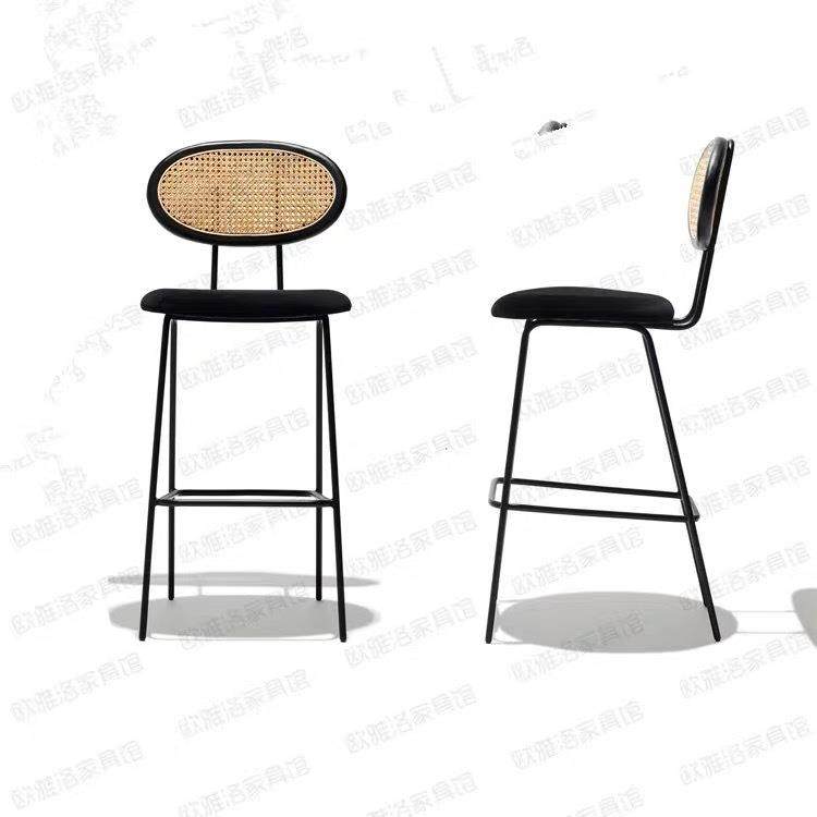 藤编实木高脚凳北欧酒吧椅酒吧高脚椅设计师创意藤铁家用吧台椅子,机械设备,其他机械设备,淘宝优惠券,粉丝福利购,淘宝优惠卷