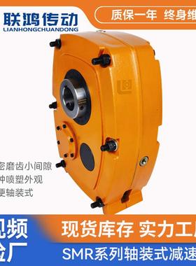 SMR-E50-20轴装式减速机 SLSMR-E55硬齿面空心轴ATA扭力臂减速机