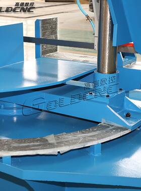 高德 金属带锯床 液压半自动切割 直径500mm圆棒支持45°斜切