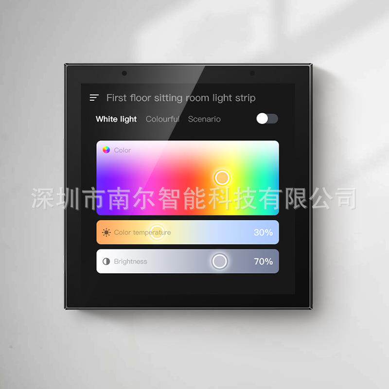 涂鸦智能4寸背景音乐主机zigbee多功能智慧屏超级智慧屏