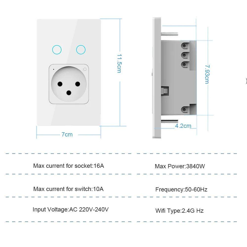 以色列墙插座Tuya Wifi电源插座