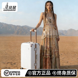 袋鼠高品质旅行行李拉杆箱女20寸可上飞机2026新款密码24皮箱男28