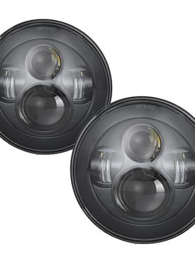 外贸爆款一代7英寸大灯不带天使眼30W4000LM+3000LM黑色