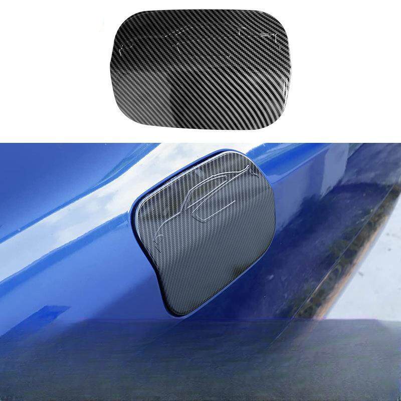 汽车改装配件适用15-21道奇挑战者油箱盖碳纹ABS外饰贴保护盖贴